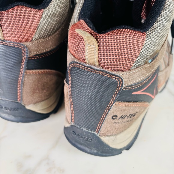 Hi-Tec Altitude Lite I WP Jr Leather Hiking Boots Boy Brown Orange Size 6 - Picture 3 of 11